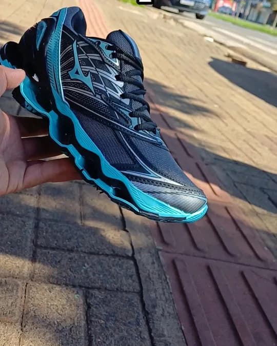 Mizuno Wave Pro 8 azul, ângulo 1 de 2